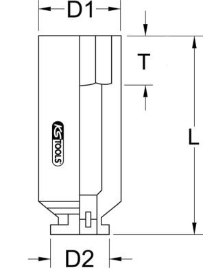 KS TOOLS Voimahylsy 515.1436